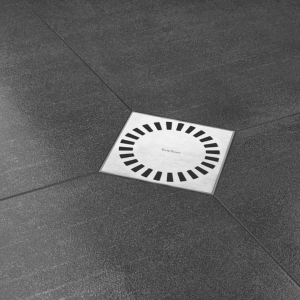 Σιφόνι, Σχάρα ντουζιέρας Aqua Compact 15x15 cm